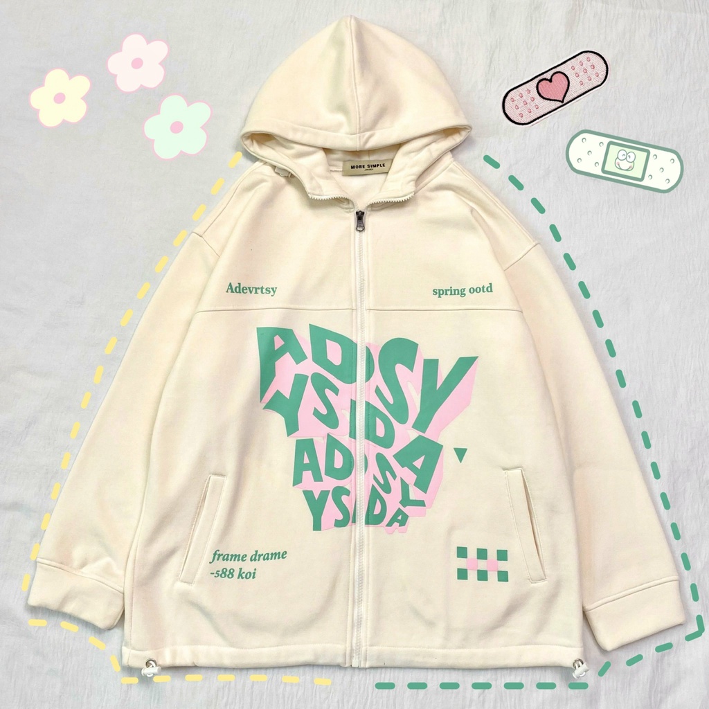 Áo Khoác Hoodie Form Rộng Unisex ZAZY Vải Nỉ Bông Dày Dặn - Tuni Store