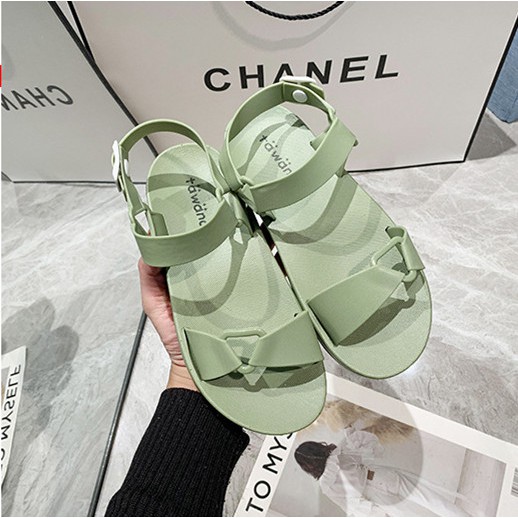 [Mã BYUCFRONT giảm 5K đơn 50K ] Giày Sandals nữ Thiết kế tam giác, Sandal nữ cao su dẻo, 2021 mẫu mới (LX2003-2)