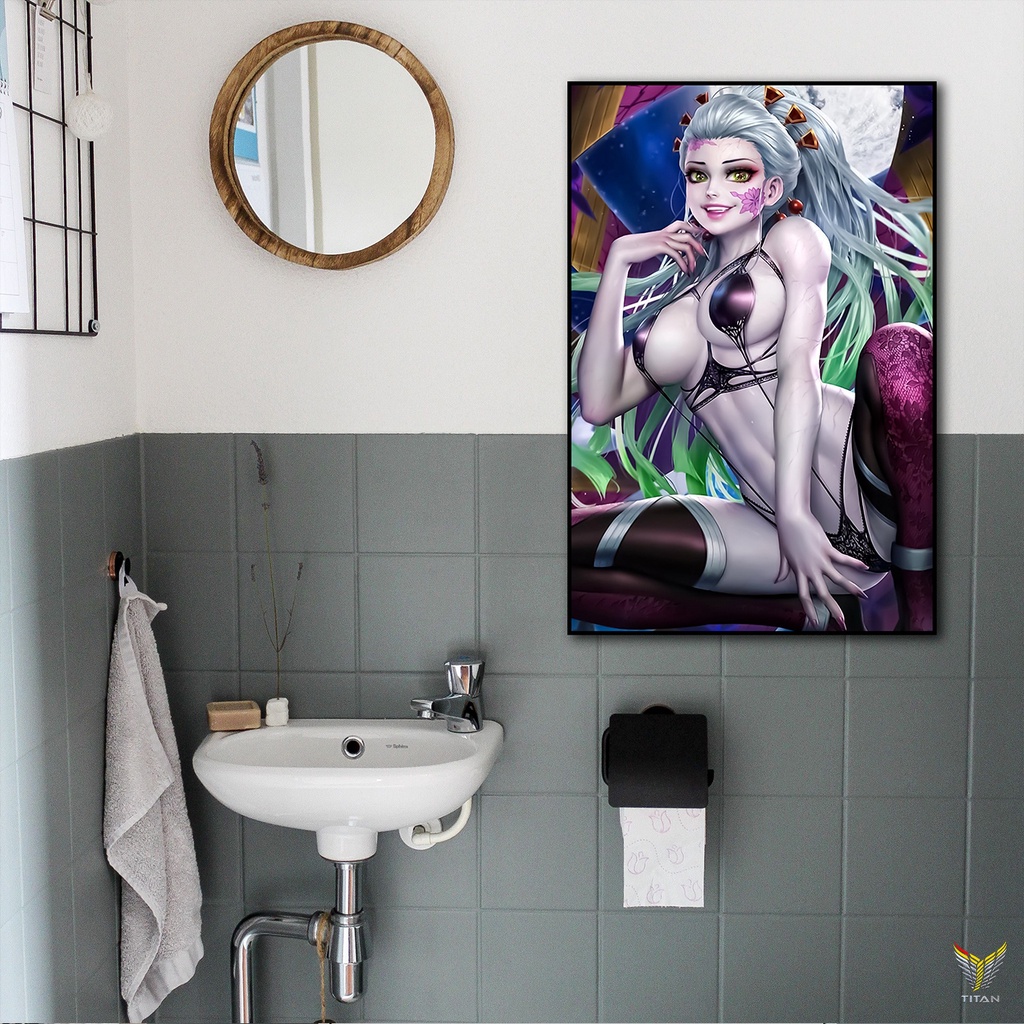 Tranh treo tường Anime Sexy, tranh decor độc quyền TITAN360, chất liệu canvas, 2 loại kích thước 30x40 và 40x60, SX02