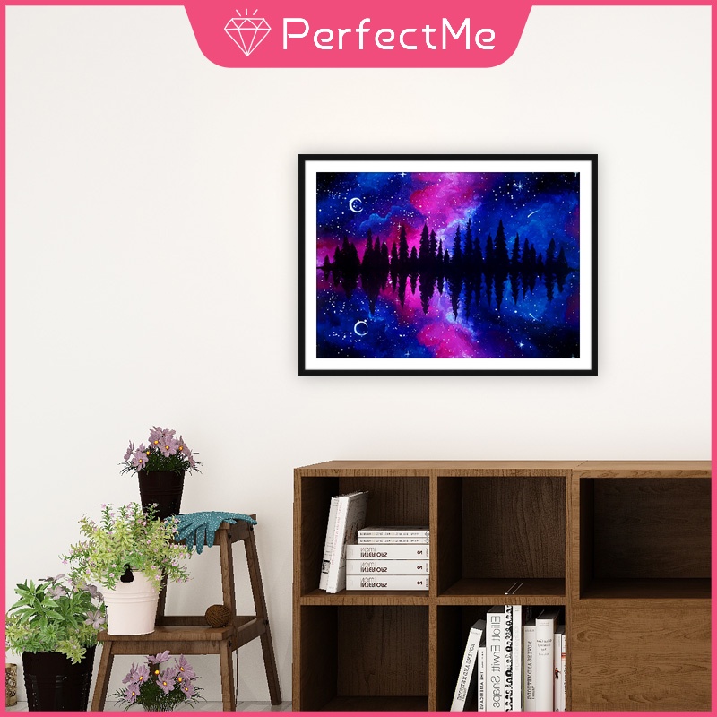 Bộ Tranh Đính Đá 5D Họa Tiết Bầu Trời Đầy Sao Độc Đáo DIY Dùng Trang Trí Nhà Cửa