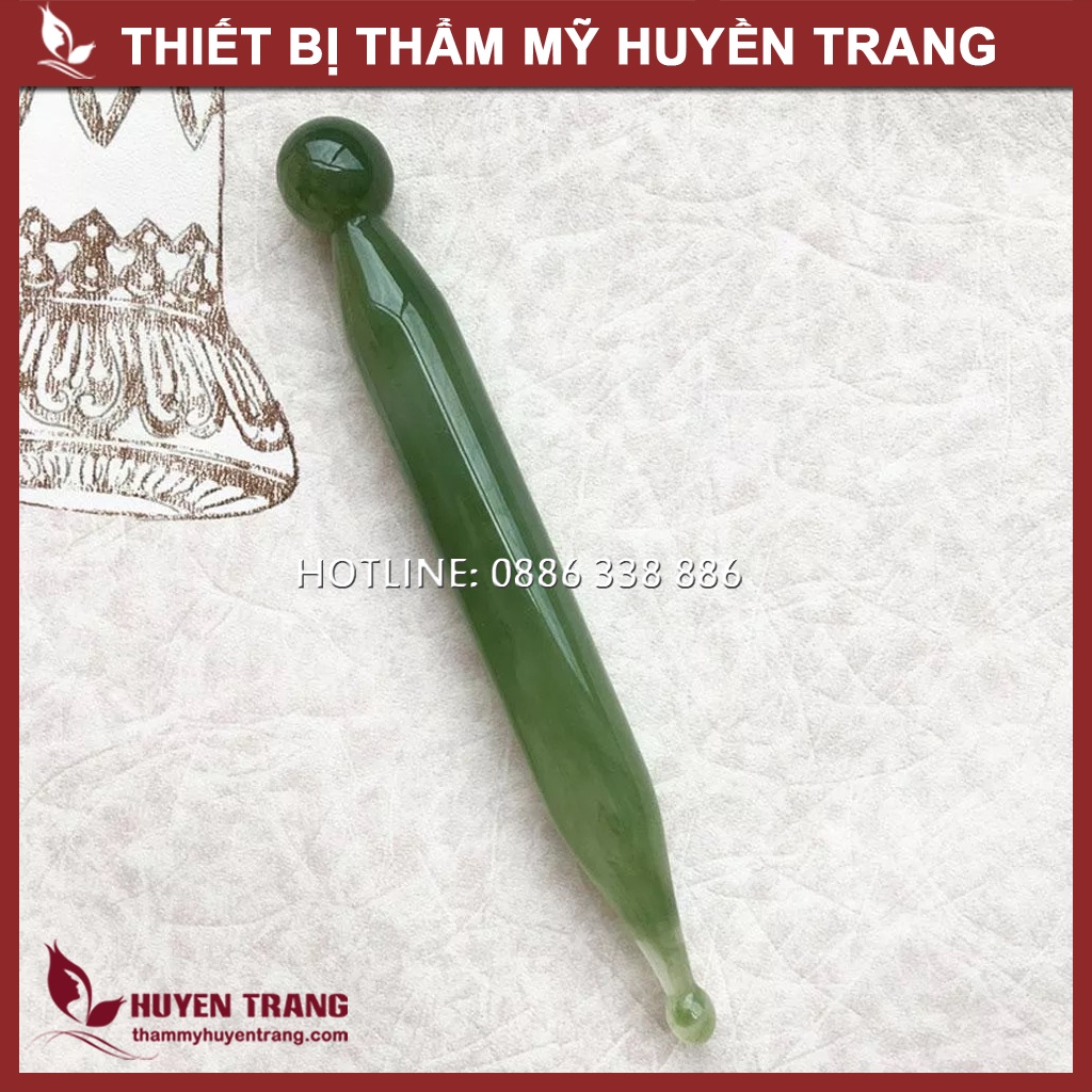 Bộ Ấn Huyệt, Miếng Ngọc Cạo Gió 7 Chi Tiết, Đá Guasha Massage Body Toàn Thân Trong Spa Đông Y NANOCEE
