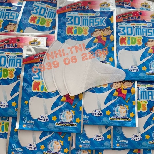 🔥[CHÍNH HÃNG] Khẩu Trang Unicharm 3D Mask Kid Nhật Bản Cho Bé 2 - 8 Tuổi | BigBuy360 - bigbuy360.vn