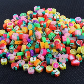 Set 100 Hạt Đá Đất Sét Polymer 10mm Dùng Làm Đồ Trang Sức Diy