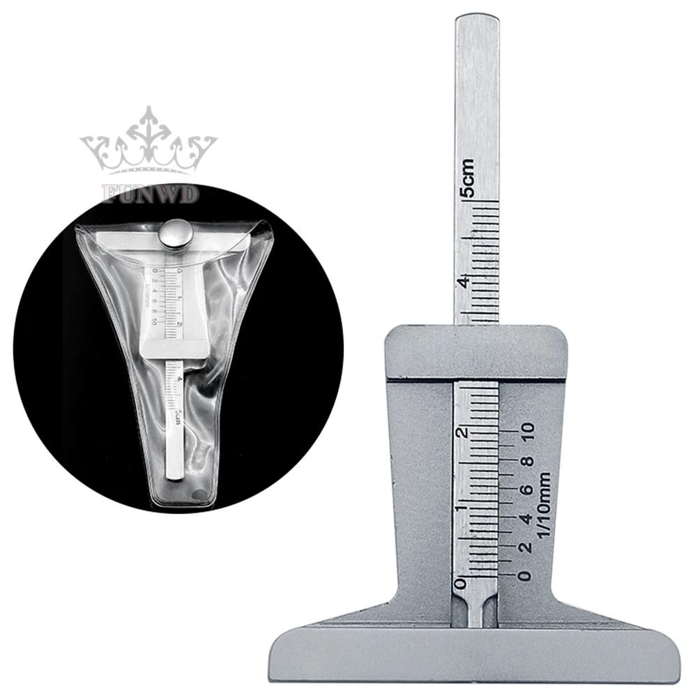 【FUNWD】Stainless Steel Car Tyre Tire Tread Depth Gauge Meter Ruler Caliper Measure-Tool