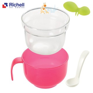 Bộ cốc nấu cháo, nấu cơm nát RICHELL Nhật trong nồi cơm điện - SEED BABY