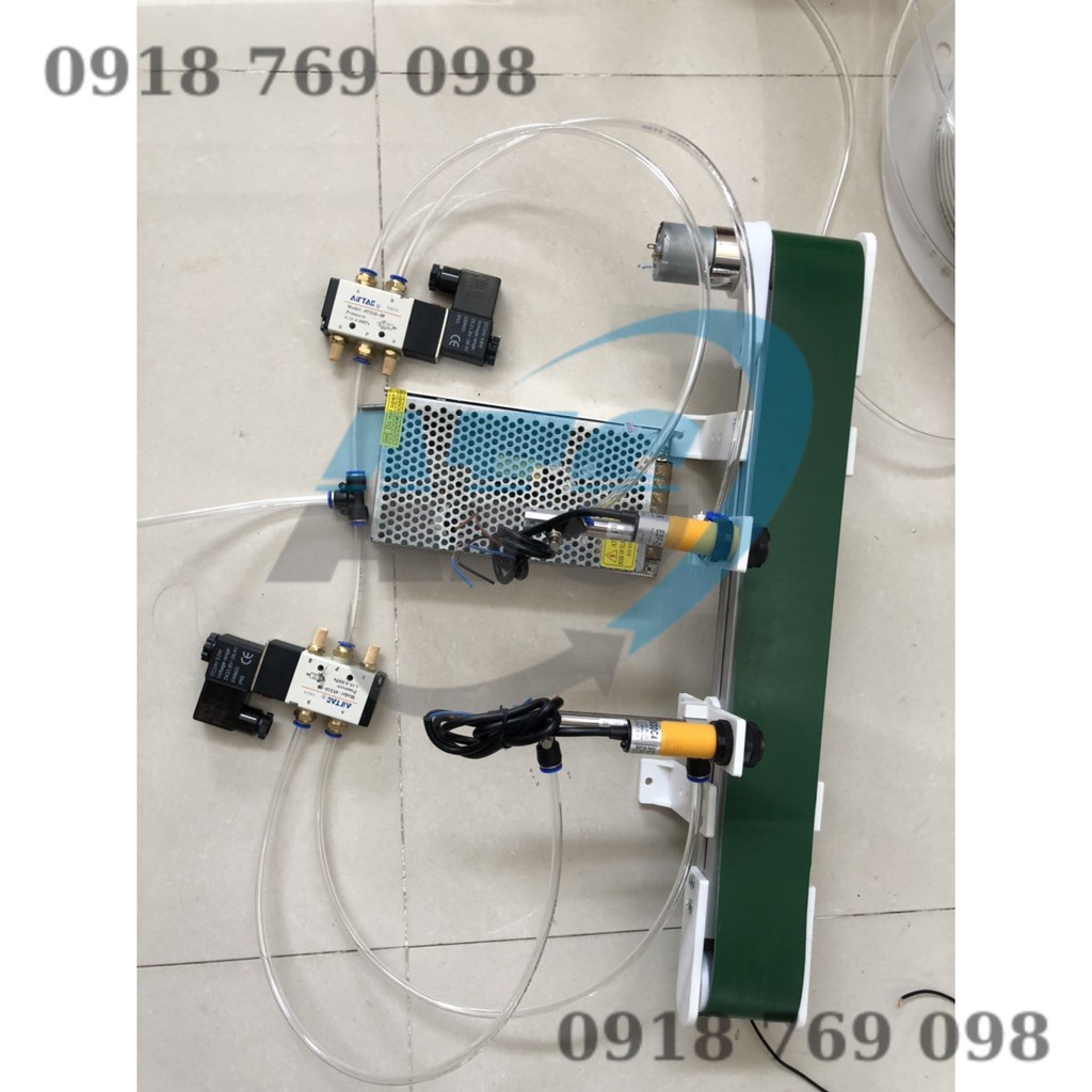 Mô hình phân loại màu sắc và chiều cao dùng PLC
