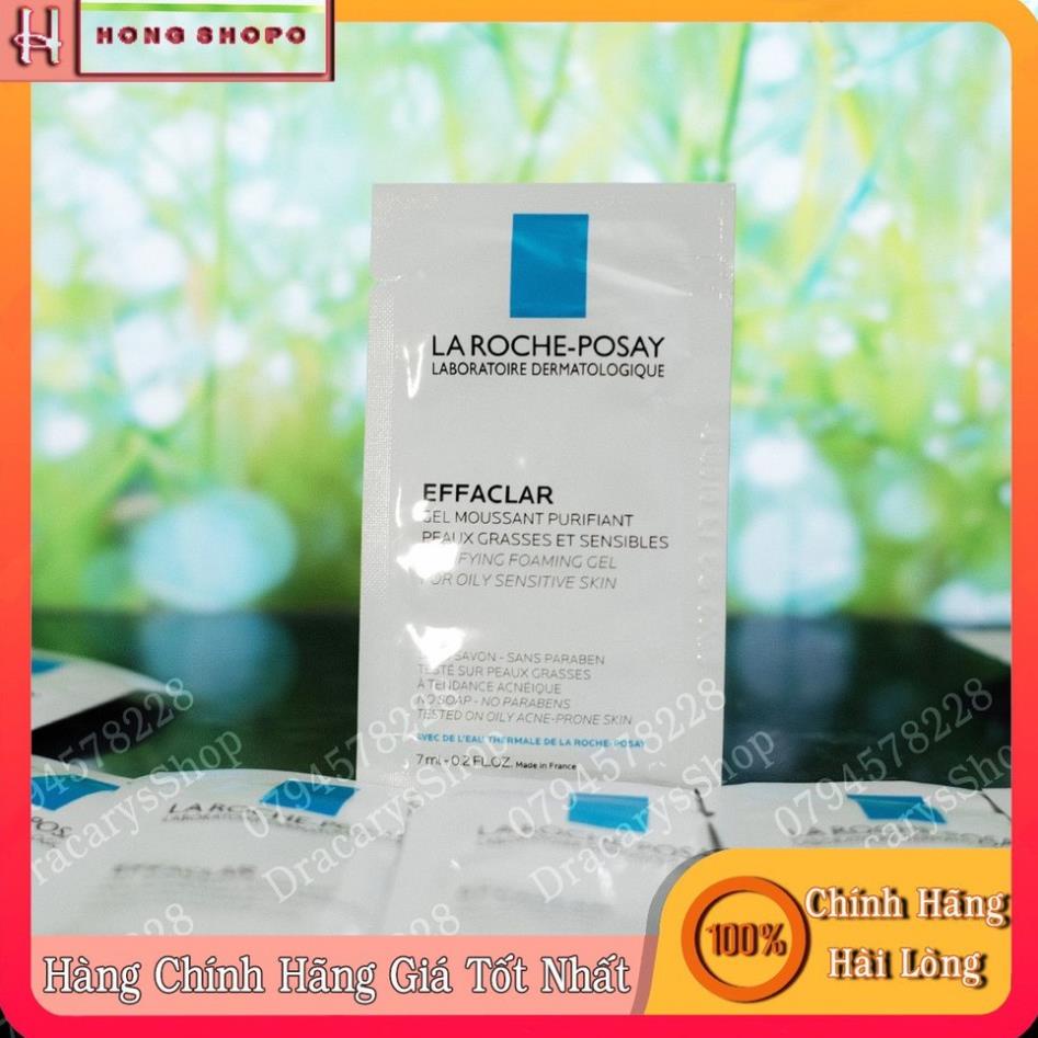 Sample Gel rửa mặt tạo bọt làm sạch dành cho da dầu nhạy cảm La Roche-Posay Effaclar Foaming Gel 7ml