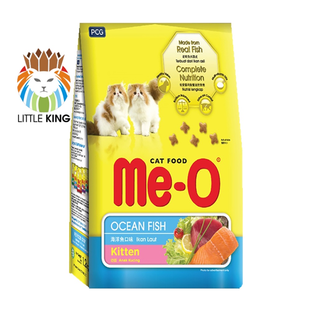 Thức ăn cho mèo con dưới 1 tuổi Me-O Kitten gói 1.1kg, thức ăn hạt cho mèo giá rẻ Little King pet shop