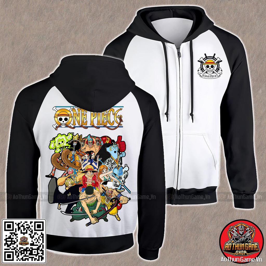 Áo khoác One Piece Luffy K09, Áo khoác hoodie Anime Manga One Piece Monkey D Luffy Unisex Nam Nữ