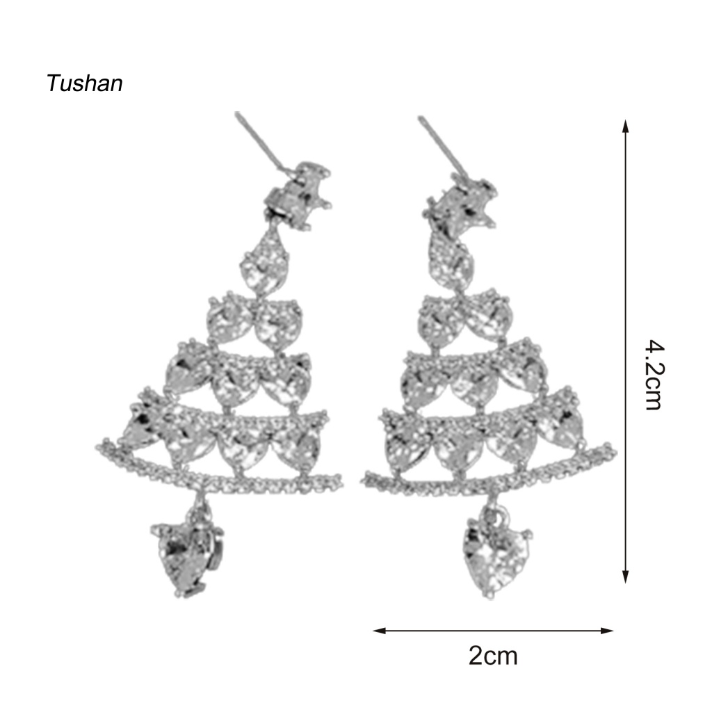 1 Đôi Bông Tai Hình Giáng Sinh Thân Thiện Với Da