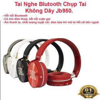 Tai nghe chụp tai headphone bluetooth jb950 wireless