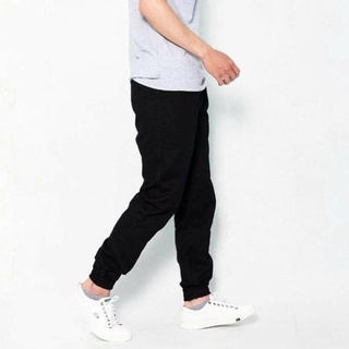 Quần jogger kaki nam trơn dáng ôm, bo chun ống vải co giãn nhẹ,cá tính, phong cách- có túi sau