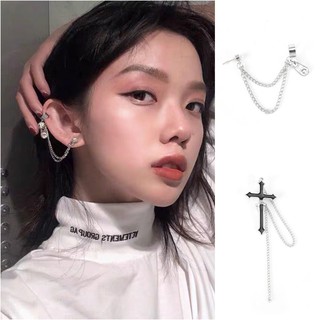 Bông tai hợp kim hình chữ thập