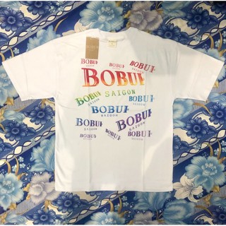 Áo Tay Ngắn BOBUI 3D RAINBOW LOGO - TEE/ WHITE