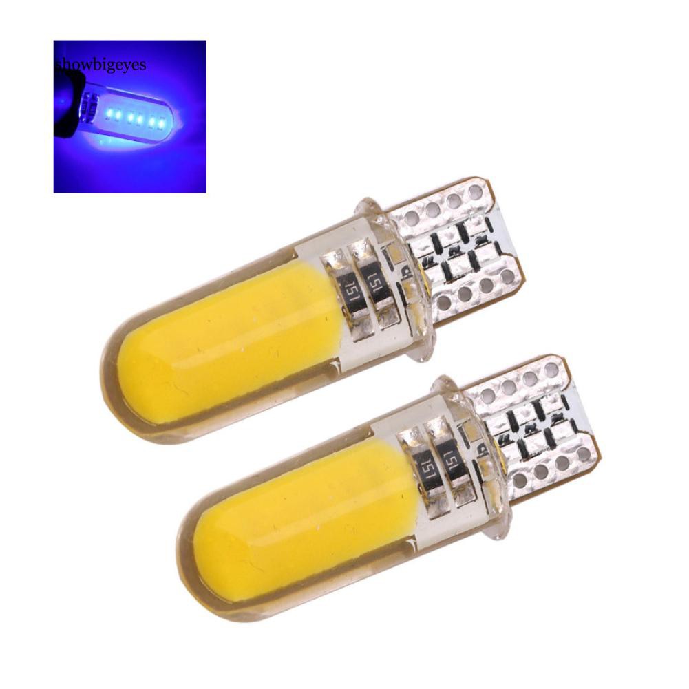 Set 2 đèn LED T10 W5W COB bge _ gắn biển số xe ô tô