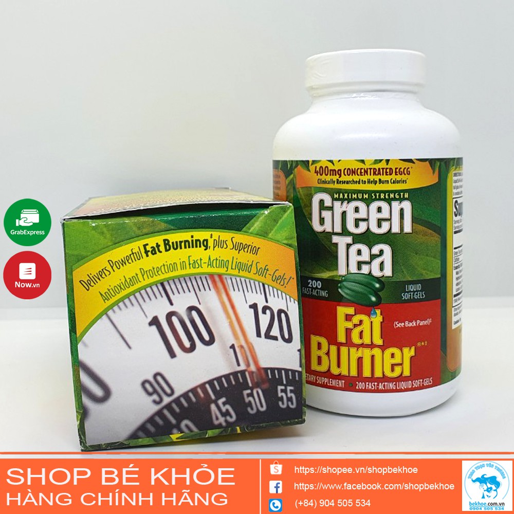 Viên Giảm Cân Trà xanh Green Tea Fat Burner 200 viên