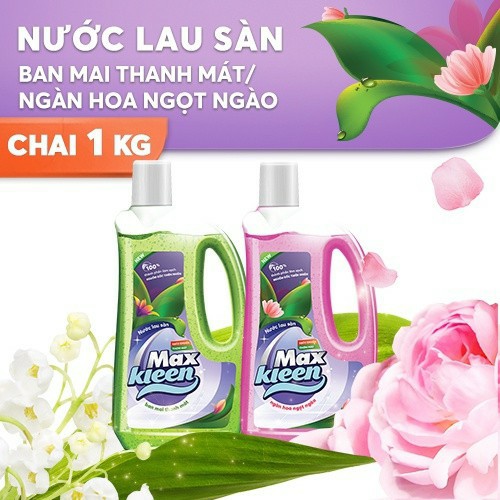 MAXKLEEN - NƯỚC LAU SÀN CHAI 1KG (CHỌN MÙI)