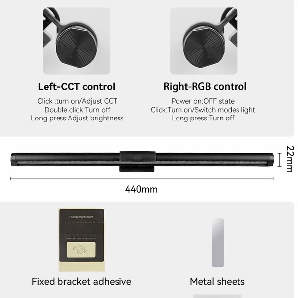 Đèn màn hình máy tính CHUANGYANG 5 màu sắc có đèn nền RGB USB chuyên dụng