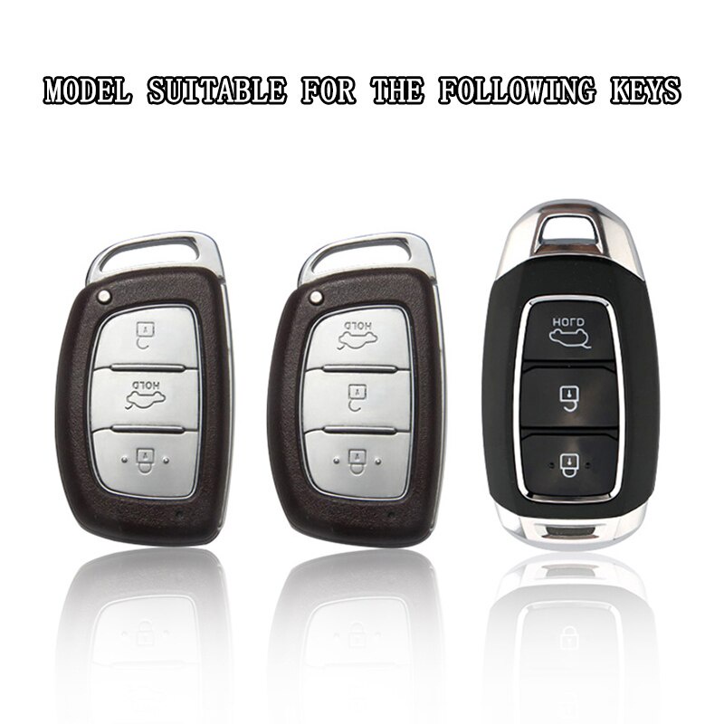 Vỏ chìa khóa điều khiển từ xa bằng hợp kim kẽm cho ô tô Hyundai i10 Kona Getz Accent Elantra Sonata Tucson