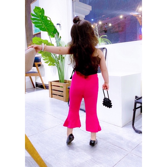 Sét áo dây 1 bên + quần loe xẻ tà cực sang chảnh