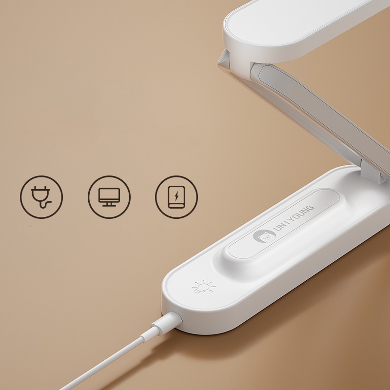 Đèn LED để bàn Fnelse hỗ trợ ánh sáng để đọc sách có dây cáp sạc tiện dụng