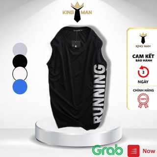 Áo ba lỗ nam Kingman 👑 FREESHIP 👑 Áo tanktop sát nách nam RUNNING