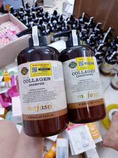 Cặp GỘI XẢ MEFASO COLLAGEN 850ml x 2