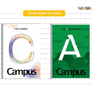 Vở Campus kẻ ngang có chấm DANCING LETTERS 80 trang