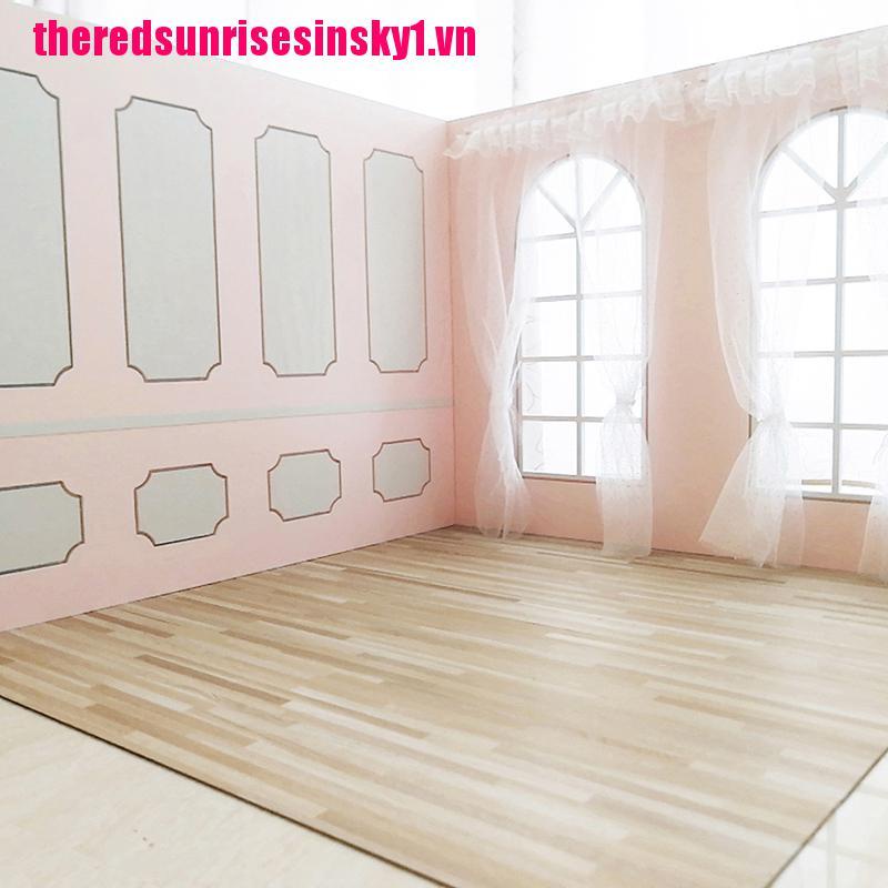 1 Miếng Lót Sàn Giả Gỗ Trang Trí Nhà Búp Bê