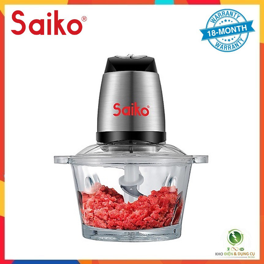 MÁY XAY THỊT GIA ĐÌNH SAIKO FCP-4001GL ĐA NĂNG DUNG TÍCH 2 LÍT - 2 TỐC ĐỘ ( BẢO HÀNH 18 THÁNG)