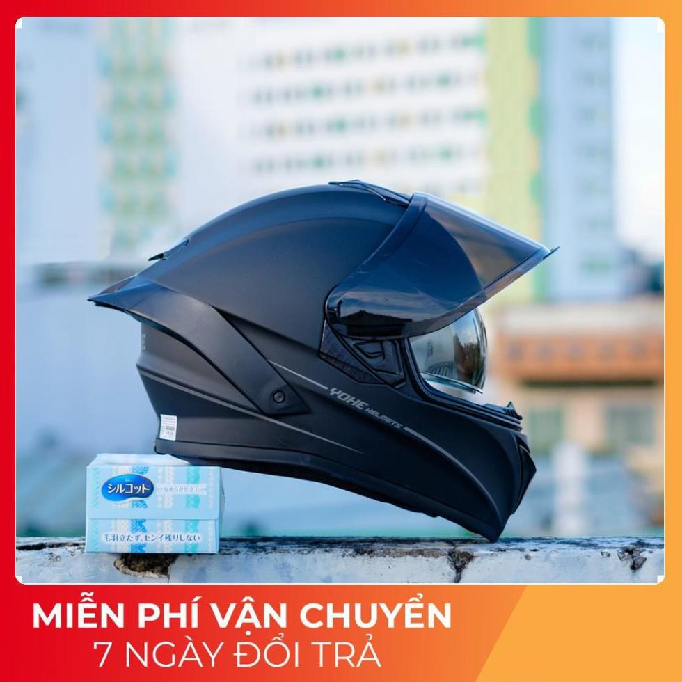 Nón Fullface 2 Kính Yohe 981 Kèm Box và túi đựng