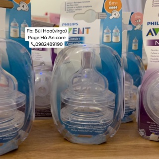 Núm ti thay thế bình sữa Philips Avent Classic