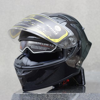 Nón bảo hiểm fullface Royal M137 đen bóng 2 kính