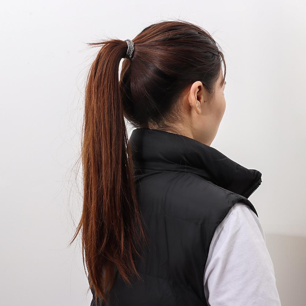 DIACHAVN Tóc Giả Đuôi Ngựa Uốn Xoăn Nhuộm Màu