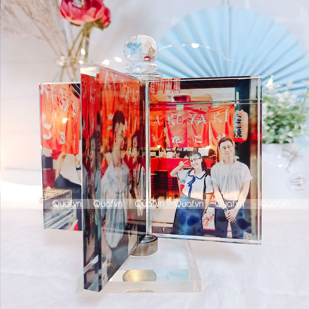 Pha Lê Xoay 4 Cánh LILA - In 4 ảnh