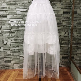 Chân váy voan tầng