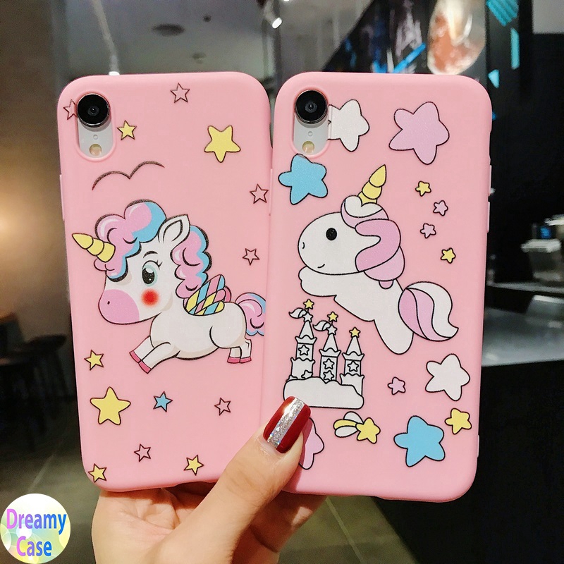 Ốp lưng VIVO S1 Y17 Y15 Y12 Y91 Y91i Y95 Y91C V9 V11 V15 Pro V11i Soft TPU Case Cute Cartoon Unicorn