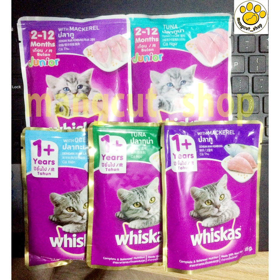 Một thùng pate Whiskas 24 gói đủ vị, 1 thùng mix vị theo yêu cầu, thức ăn cho mèo lớn và mèo nhỏ