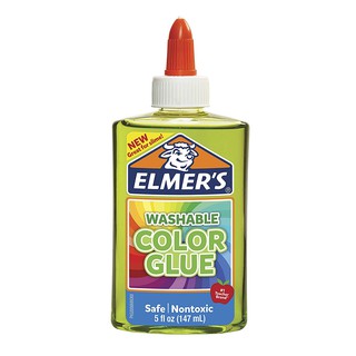 Keo dán trong suốt Elmer’s Washable Color Glue 147ml – Xanh lá