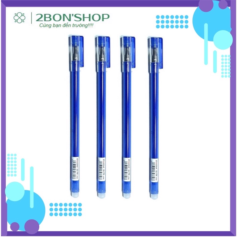 Bút gel xóa được Stacom đầu bi 0.5mm- Xanh/Đen/Tím GP104E