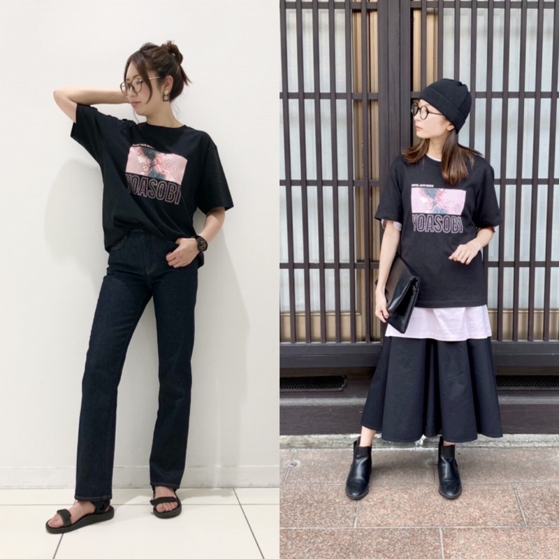 Áo phông nữ cổ tròn YOASOBI UT xinh xắn, dễ thương của Uniqlo