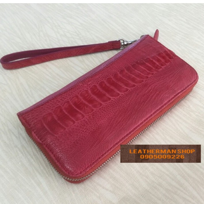 VÍ NỮ DA CHÂN ĐÀ ĐIỂU 201 (VNCS1K 201) LEATHERMAN ĐỎ HỒNG