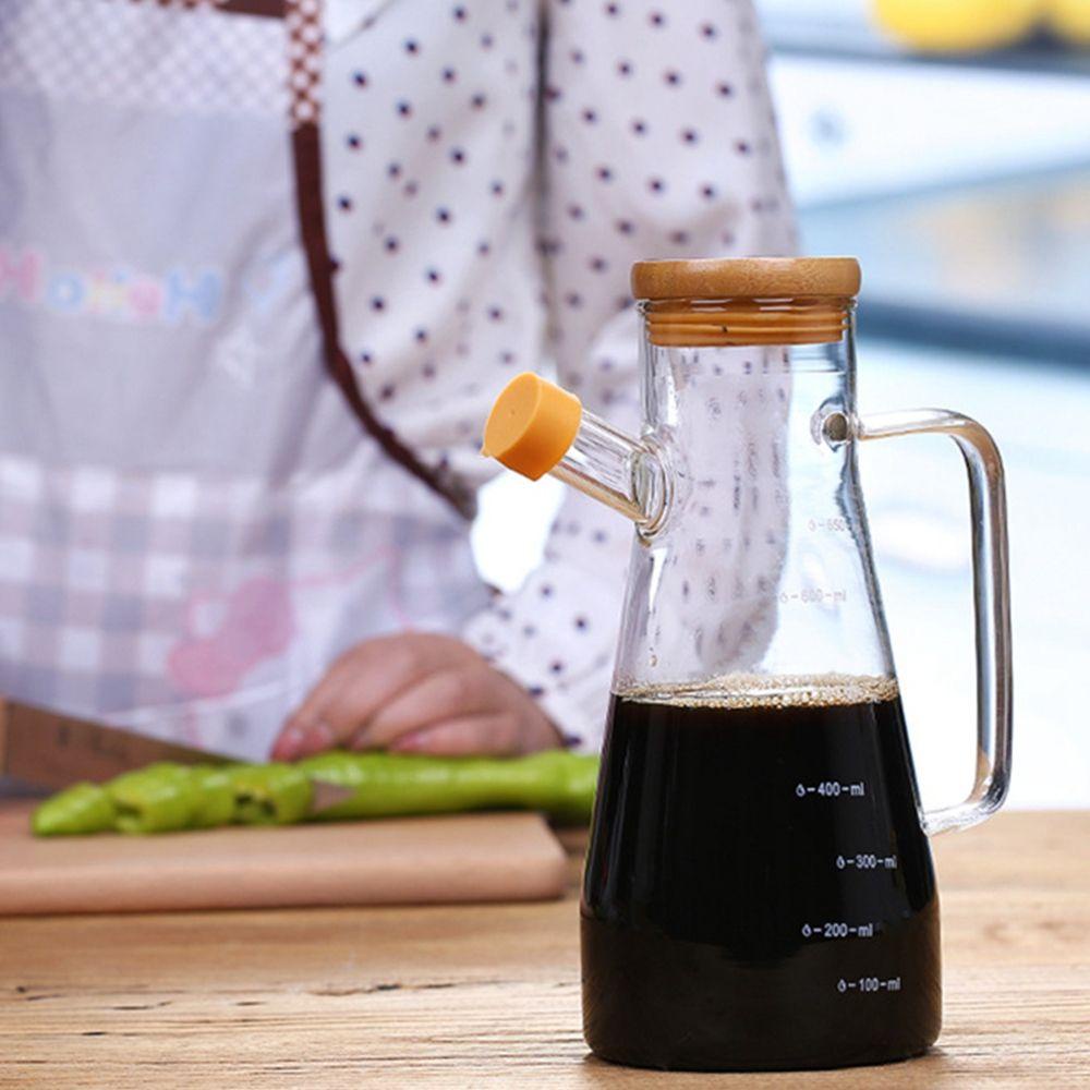 Bình Thủy Tinh Đựng Dầu Ăn / Giấm Có Tay Cầm Sáng Tạo