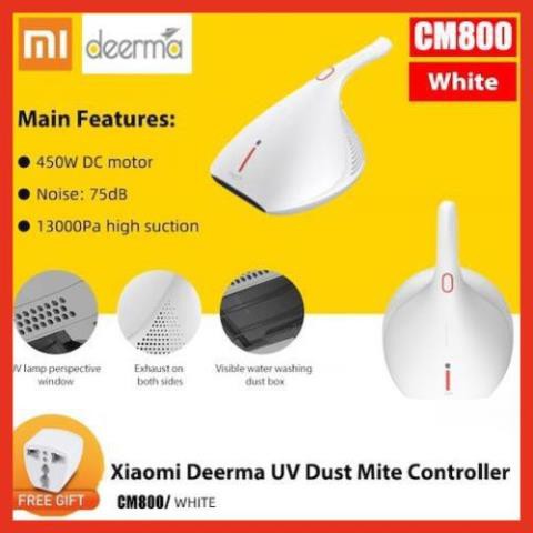 Hàng Sẵn_Máy hút bụi_ Máy hút bụi cầm tay CM800 PLUS _ Diệt khuẩn bằng tia UV _ Lực hút 13K PA _ Bản nâng cấp