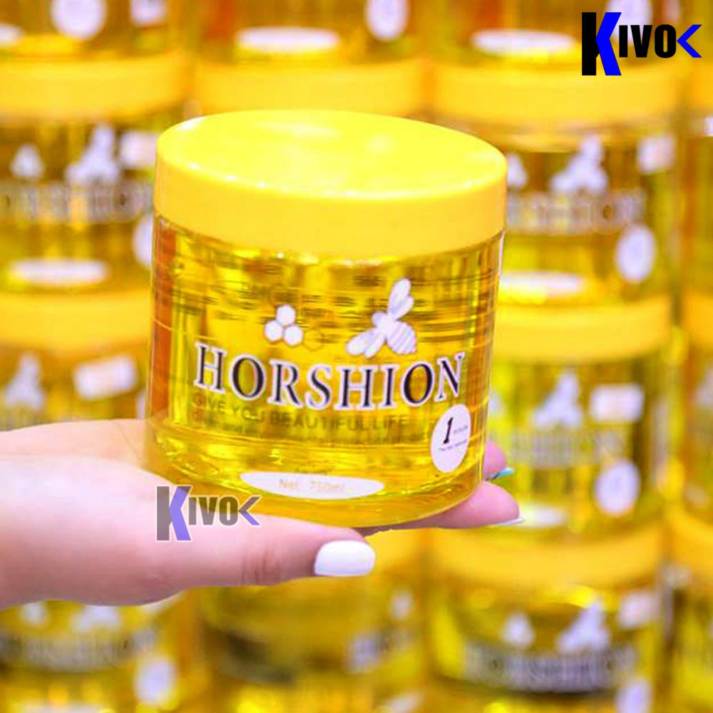 Gel Wax Lông Horshion Mật Ong HỘP LỚN 750ml - Kem Wax Triệt Lông Chân Tay Nách - Gel wax horshion Honey