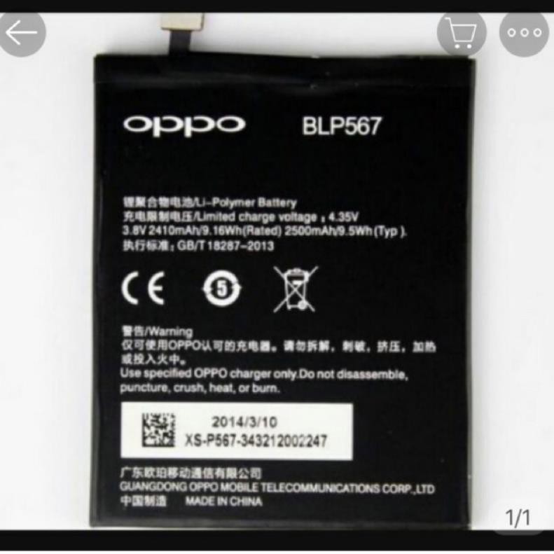 Pin Oppo R829-R1-R8001 (PL567) xịn bảo hành 12 tháng