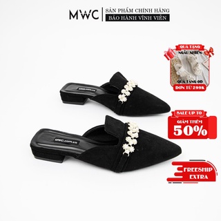 Dép Sục Nữ MWC Đế Bằng Đính Đá Sang Trọng NUCG-3375