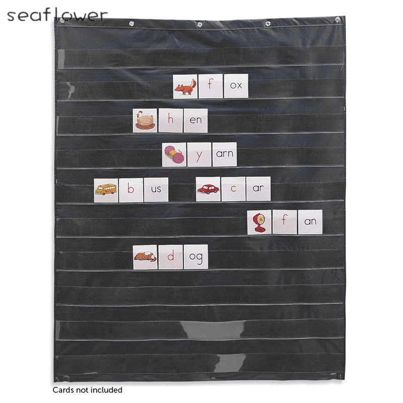 Bảng chia nhiều ngăn túi làm giáo cụ tiện lợi cho lớp học/ gia đình