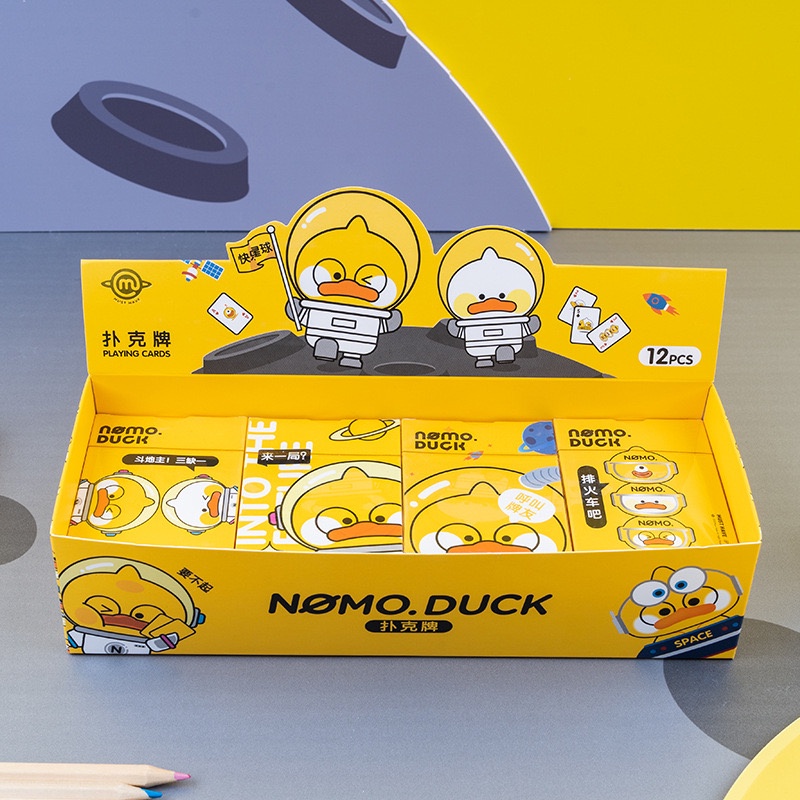 Bộ Bài Tây 52 lá Vịt vàng hoạt hình nhiều mẫu siêu dễ thương cute decor - Ráp