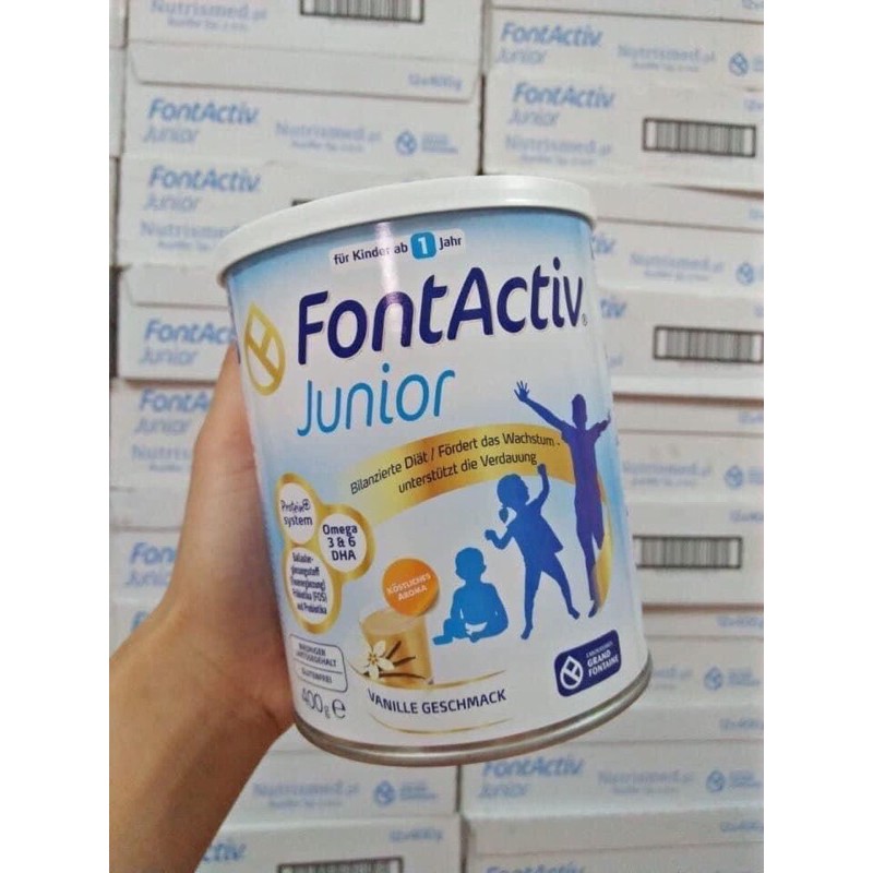 Sữa Tăng Chiều Cao FontActiv Junior Cho Trẻ Từ 1 đến 12 Tuổi Hộp 400g